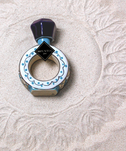 Licorera de cerámica en forma de anillo | Pintadas a mano